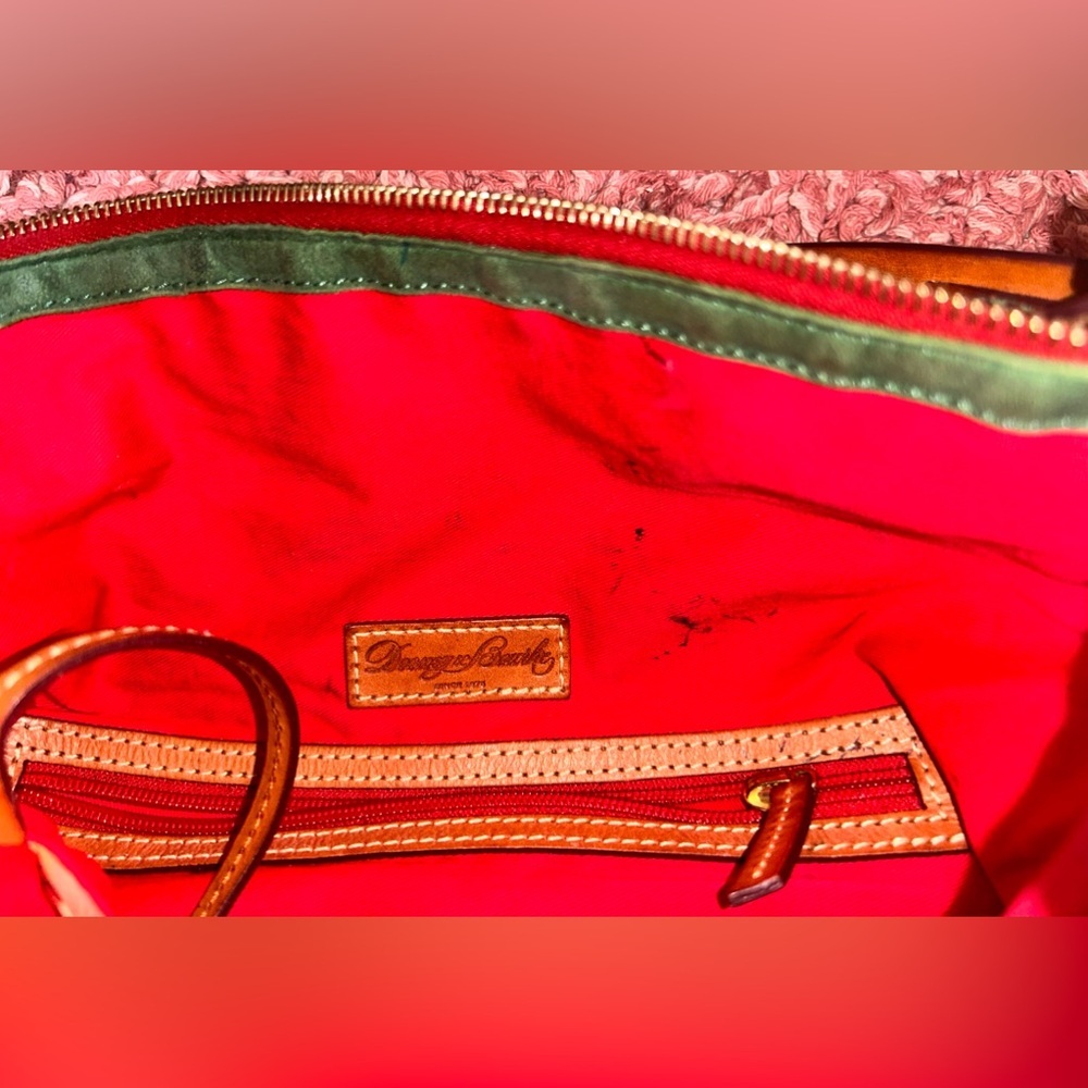 Dooney and Bourke Tulip Tassel Tote Handbag - vintage - big logos - Picture 9 of 13